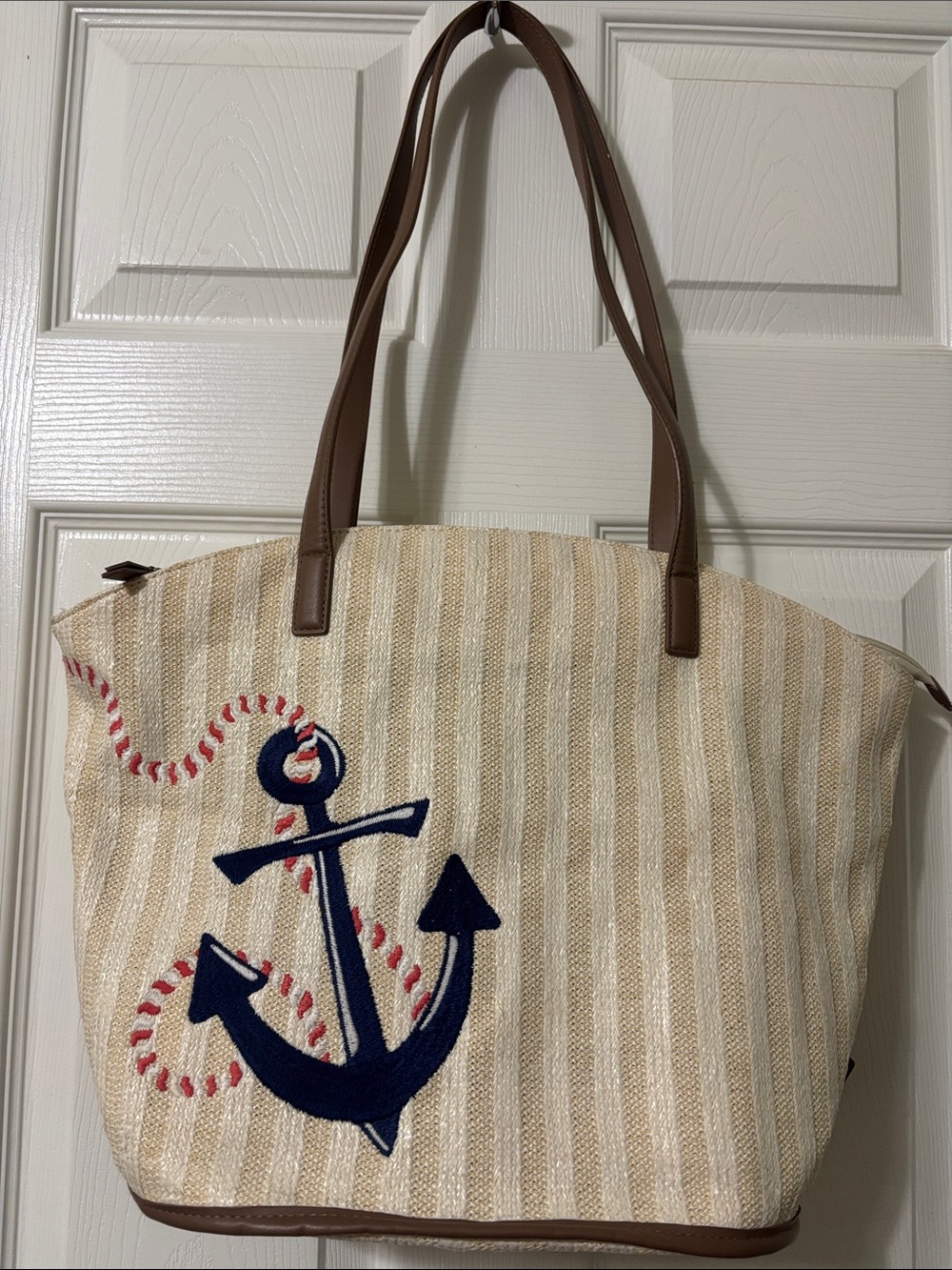 Vera Bradley Regatta Anchor Navy Anchor  Tote Bag